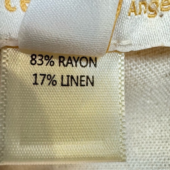 NWT Monteau Shirtdress Short Sleeves Linen Blend Belt Beige Medium Preppy - Picture 10 of 10